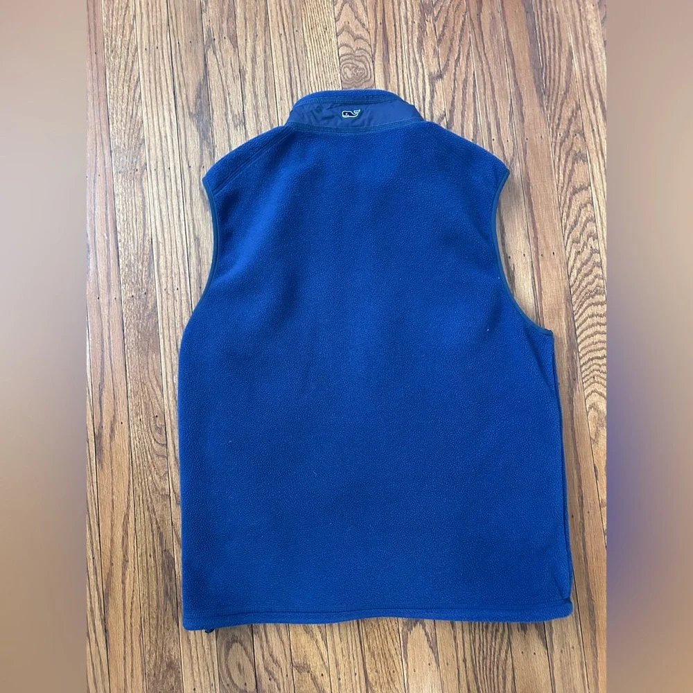 Vineyard Vines Men's Blue Fleece Vest